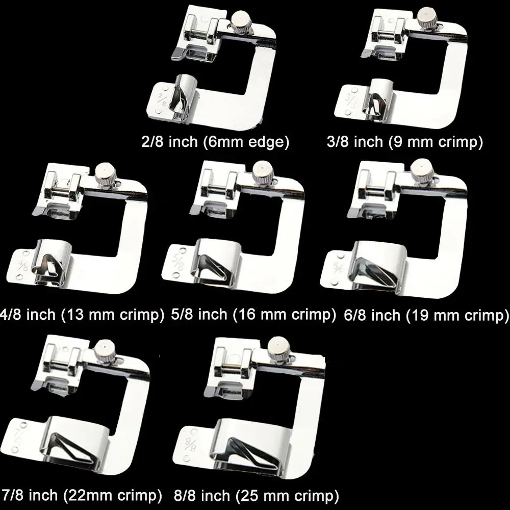 1pc Sewing Hemmer Presser Rolled Hem Feet Sewing Accessories Household Foot Presser Multi-function Sewing Machine Foot