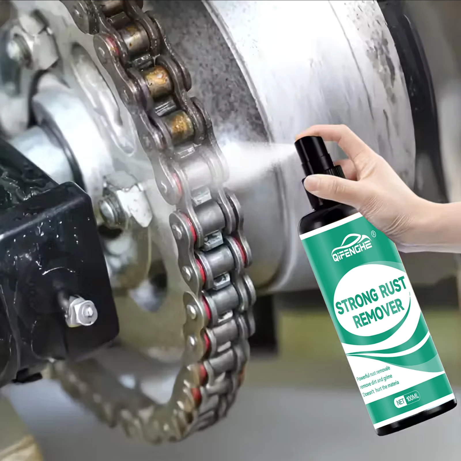 3.38oz Multi-Purpose Metal Polishing Spray-Rust Remover for Cars, Motorcycles, RVs, Stainless Steel Kitchenware, Restore Luster