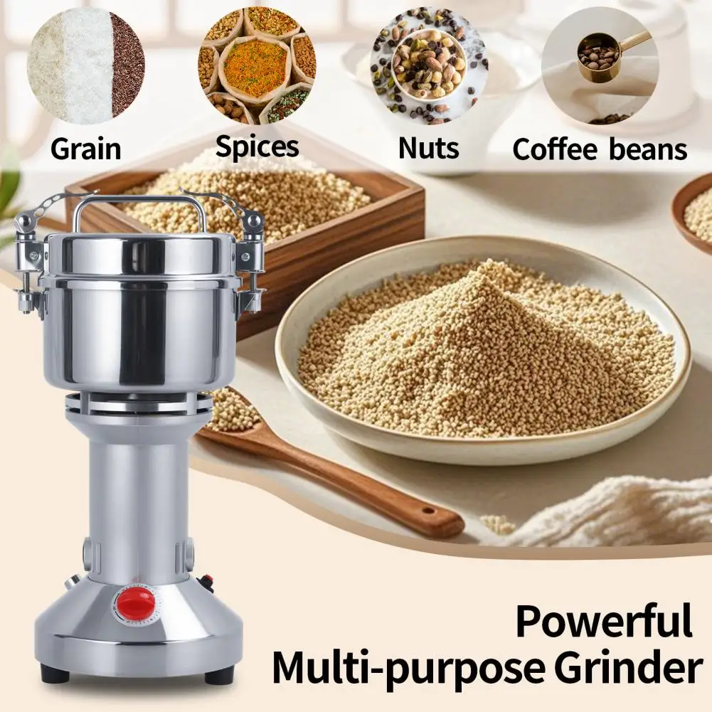 

Electric Grain Mill Grinder Household Ultrafine Food Pulverizer Coffee Grinder Spice Pepper Stainless Steel Grinder Grain Mill