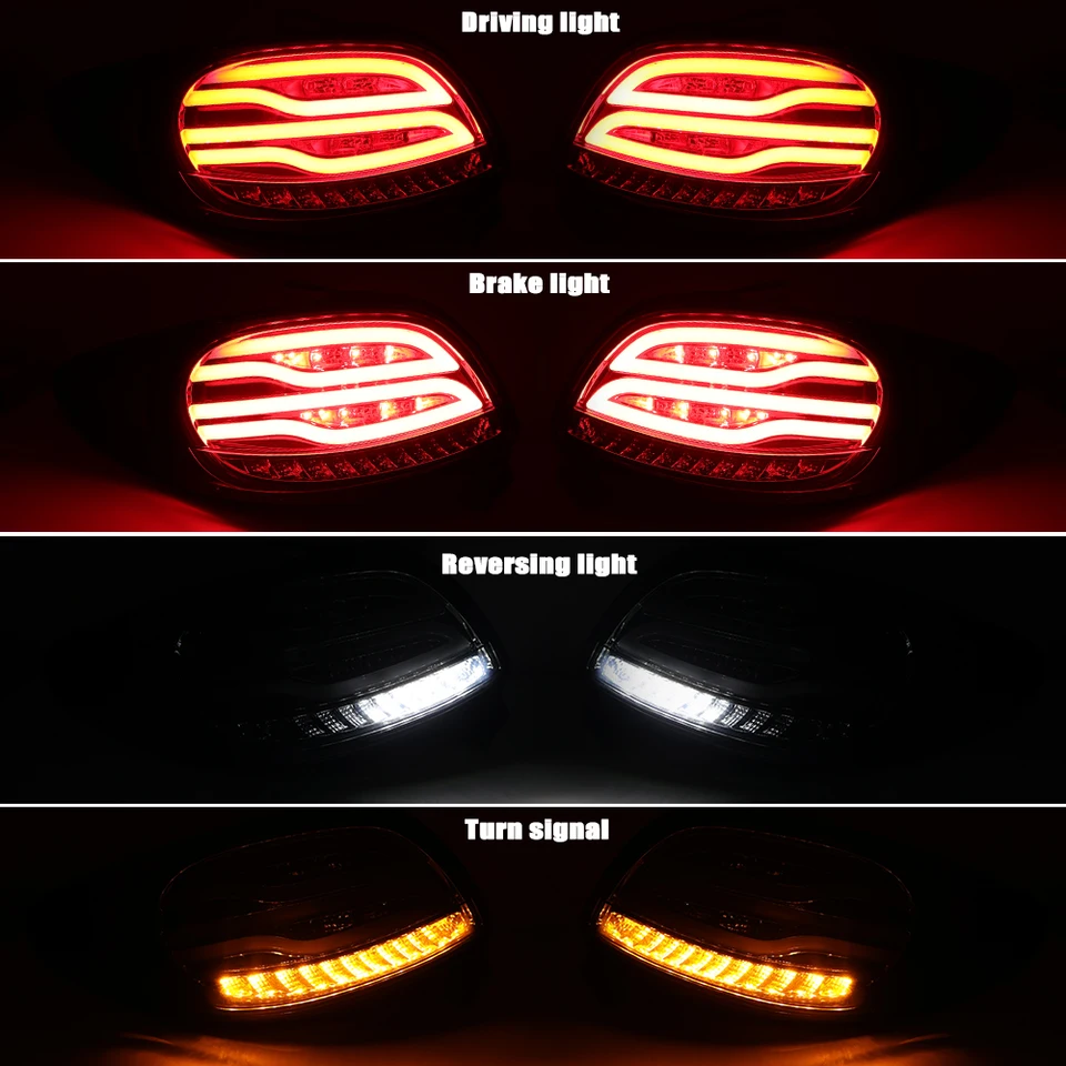 プジョー 206 テールライト左右セット プジョー206 テールライト LED 12V グレイ レッド