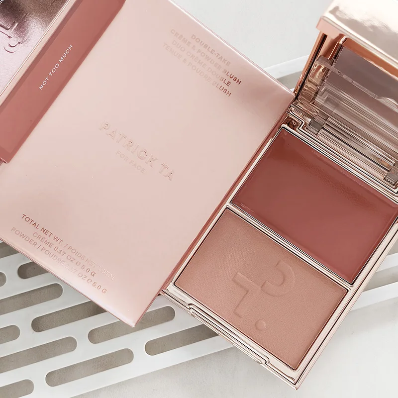 Hot Patrick Major Headlines Double Take Creme & Powder Blush Duo Lasting Face Makeup Natural Facial Coverage Powder TA Blusher image 3