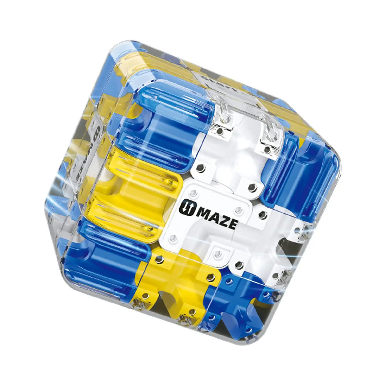 3D 迷路マジックキューブそわそわおもちゃ子供の迷路クリエイティブパズルインテリジェンスキューブ抗ストレスおもちゃ迷路ボールローラーボールキューブ