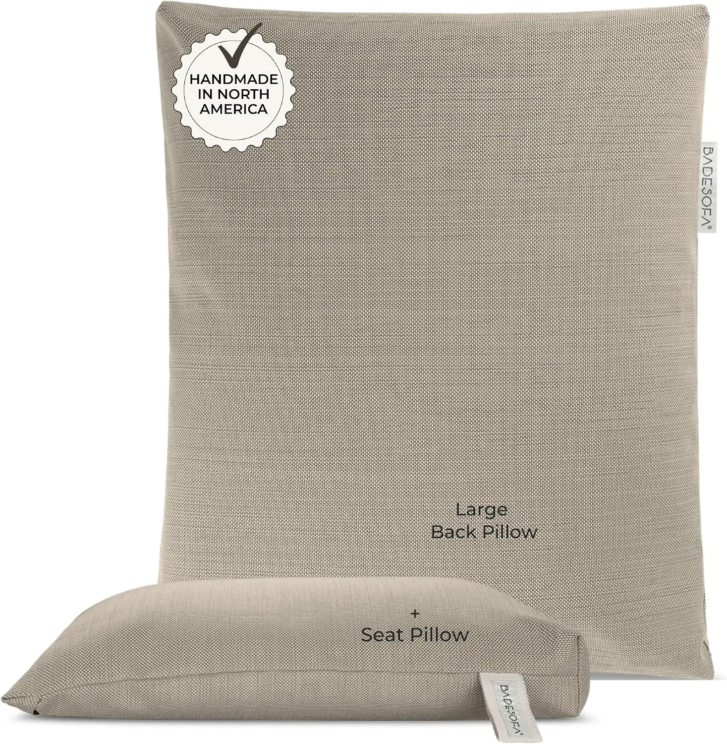 ® Luxury Full Body Bath Pillows for Tub Set in Beige