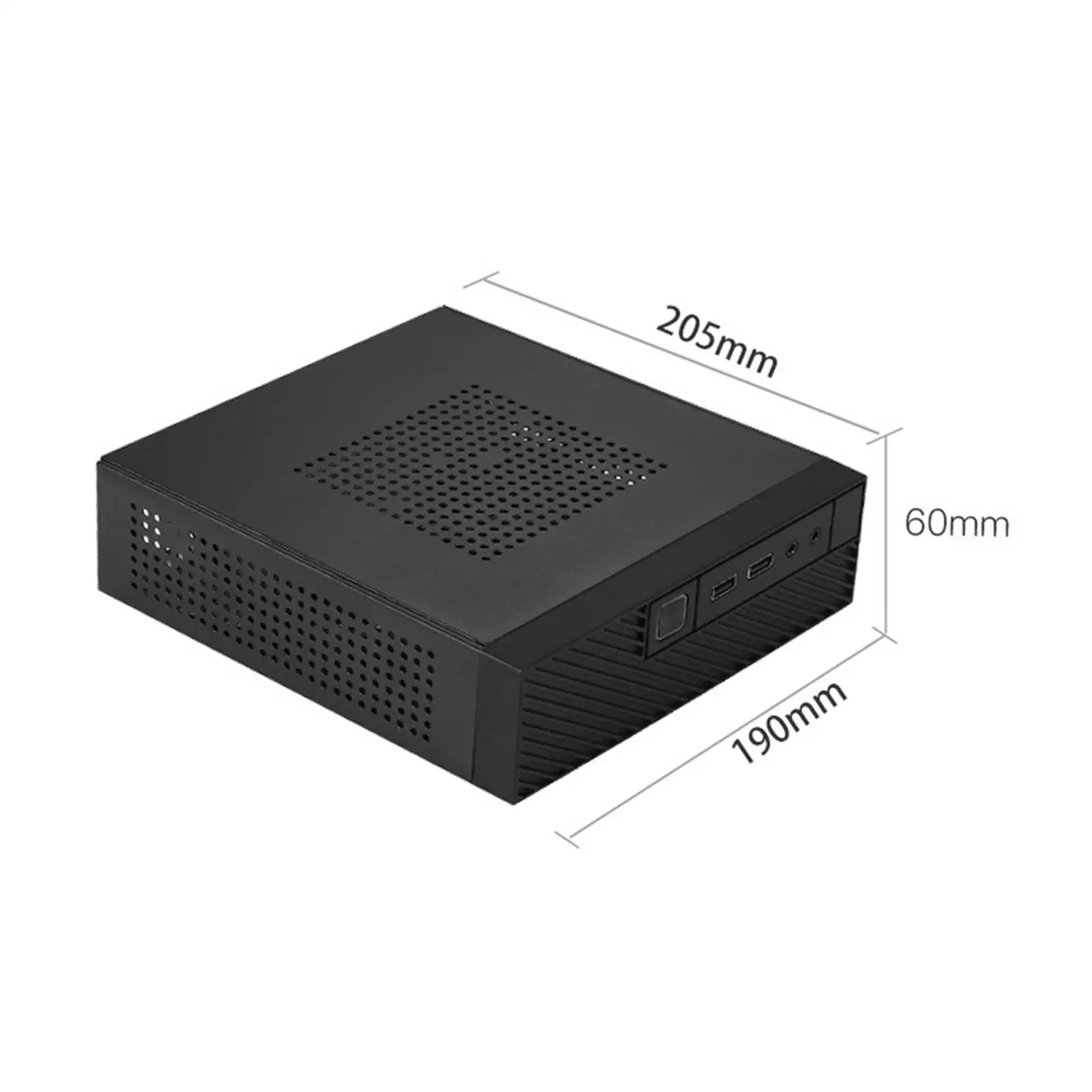 ITX Computer Case Compact Convenient Detachable Sturdy Practical Space Saving Motherboard Chassis for Workplace Household School