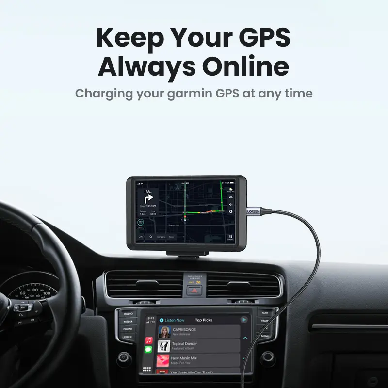 كابل Mini USB من Ugreen، كابل شحن بيانات سريع من Mini USB إلى USB لتشغيل MP3 وMP4 وسيارة DVR وكاميرا رقمية وHDD - 4