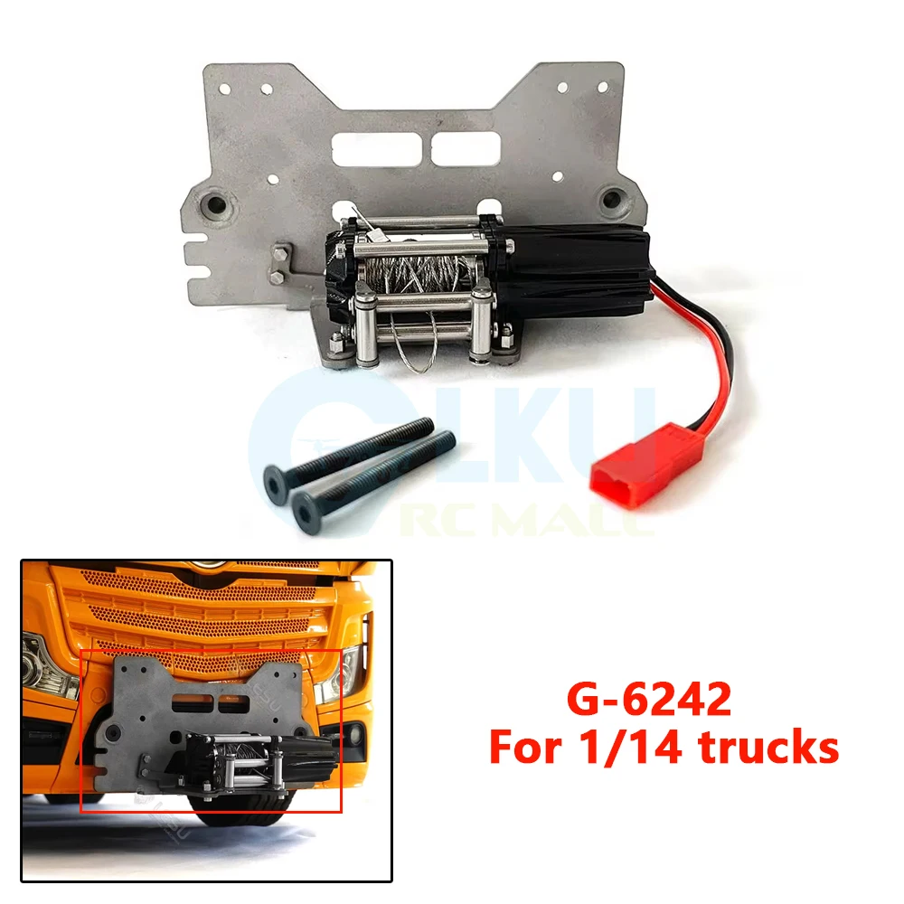 LESU G-6242 1/14 truck model toy universal Tamiya 1851 tractor shell coupler winch decoration modification upgrade accessories