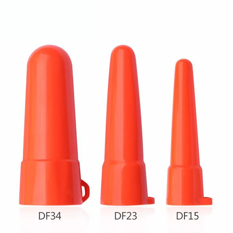 Capuchon de diffuseur de lumière LED en plastique, couvercle d'objectif de lampe de poche, pointe de diffuseur pour lampe de poche, blanc et rouge, DF34, DF23, DF15