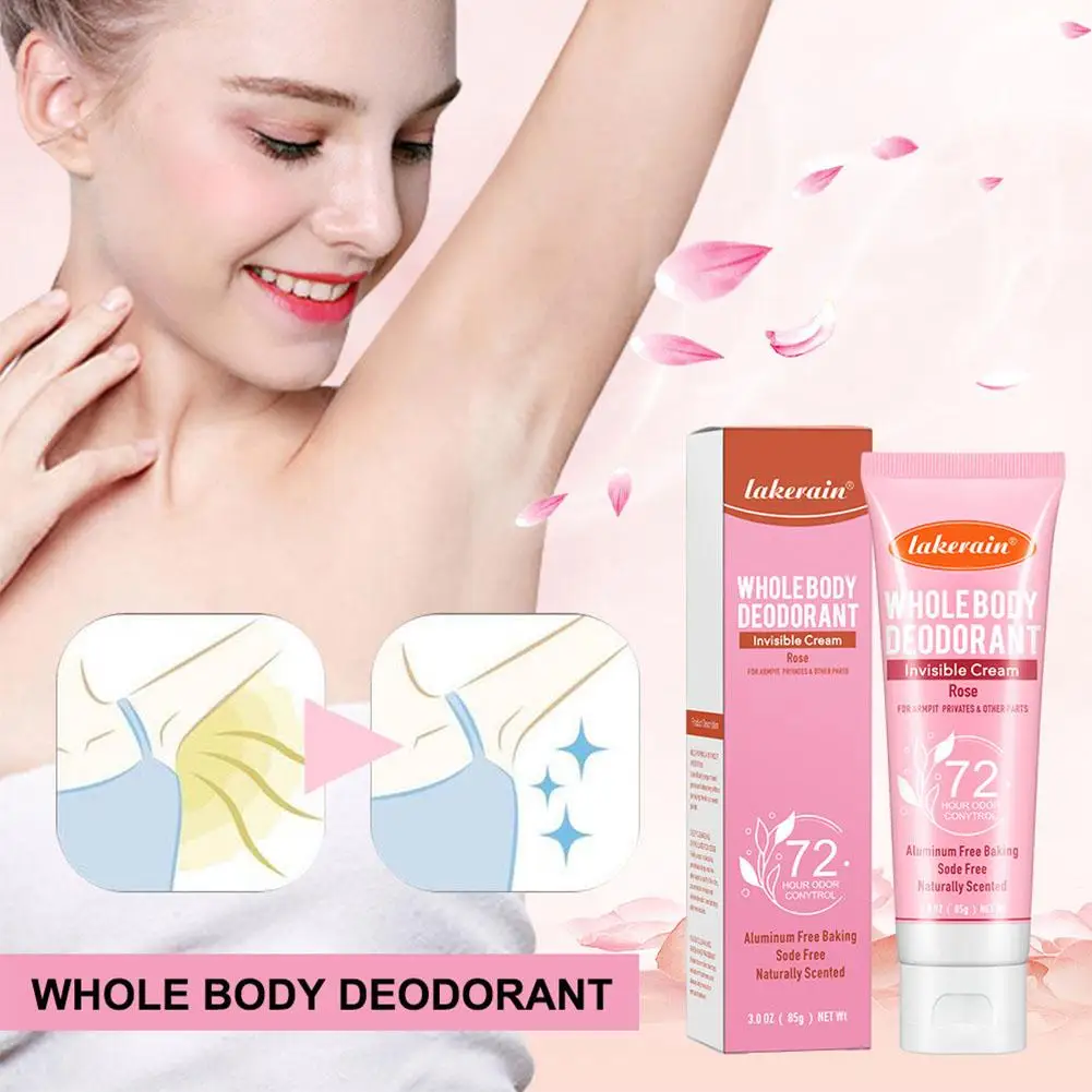 Underarm Odor Cream For Body And Underarm Cleaning, Deodorization, Long-lasting Deodorization Body Anti Sweat Care Cream R2T0