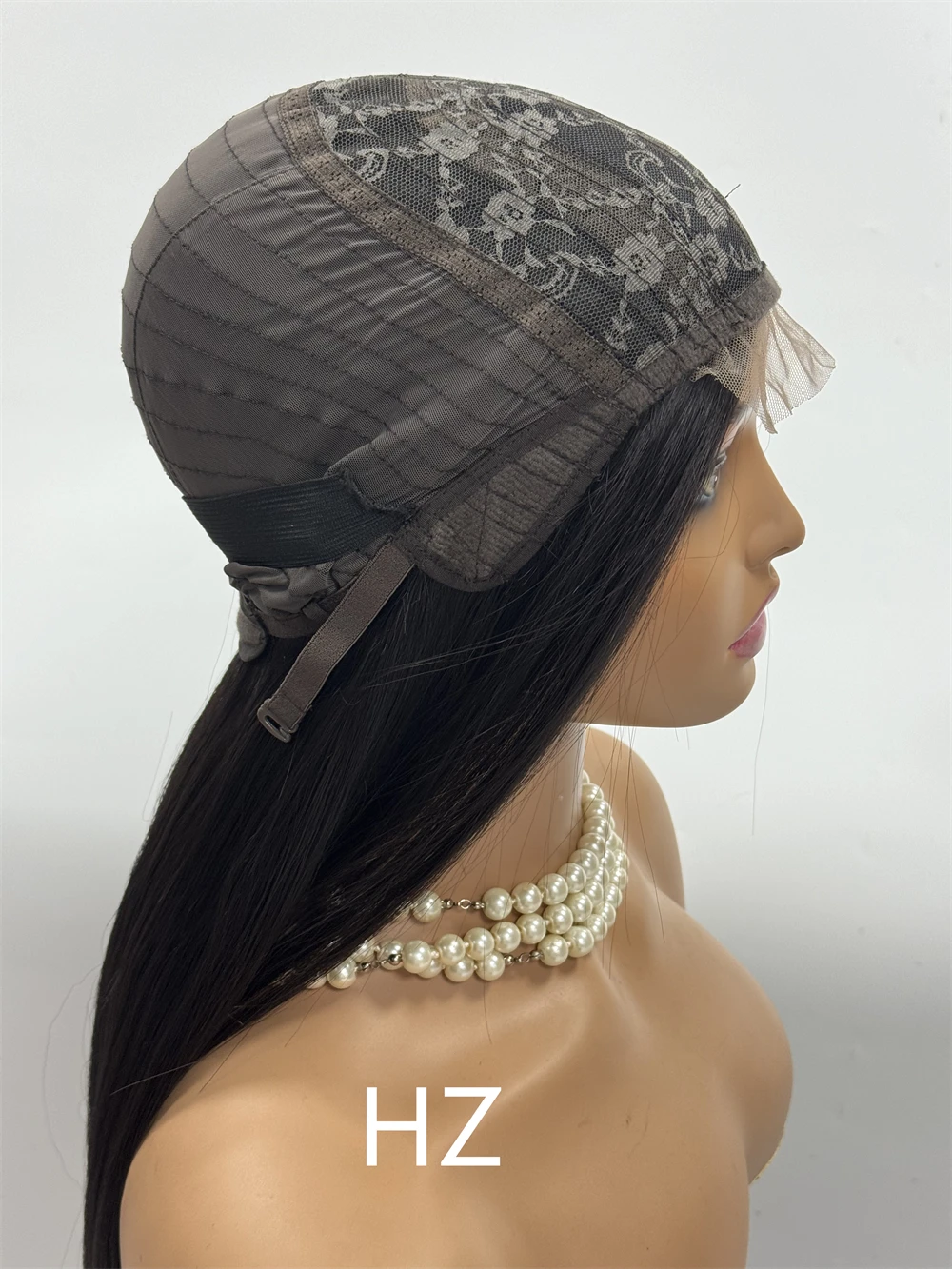 HZ Lace Front Wigs Perucas retas com perucas encaracoladas de cabelo sintético de alta qualidade e boa textura