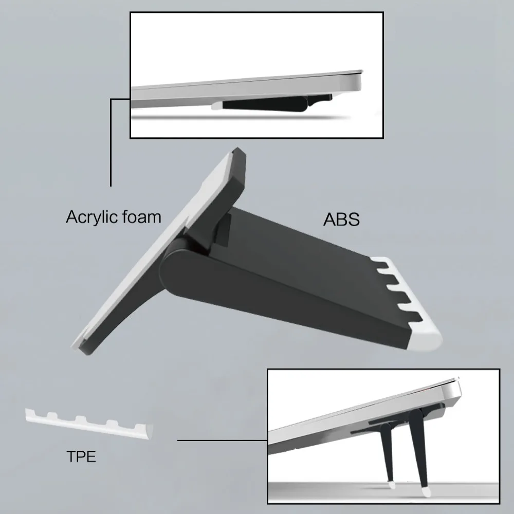 Portable Heighten Dissipate Heat Foldable Support Frame Laptop Bracket Notebook Invisible Holder Cooling Support Laptop Stand