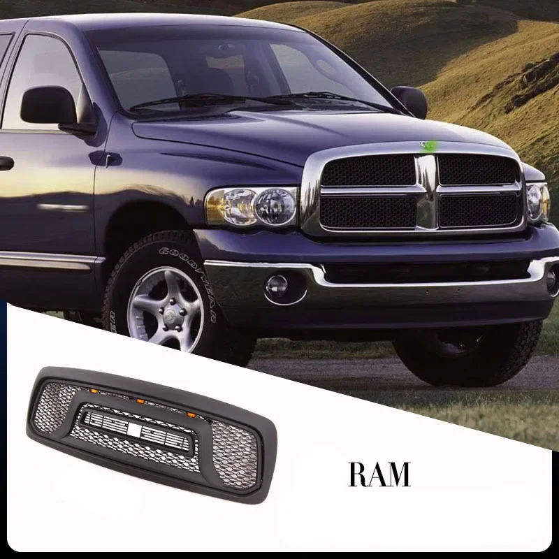 Front Car Grills Bumper Grills With LED Hot Sale In US For DODGE 2002-2005 Year Grills For DODGE RAM1500 RAM2500 RAM3500