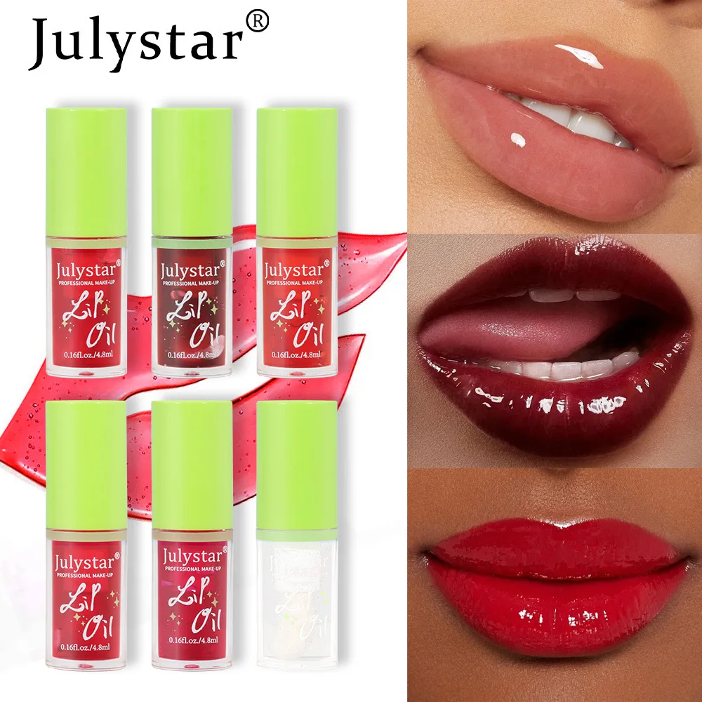 Julystar 6 Kleur Zachte Buis Lip Glazuur Lipgloss Hydraterende Lippenbalsem Transparante Kleur Lip Verhelderende Vrouwen Cosmetica