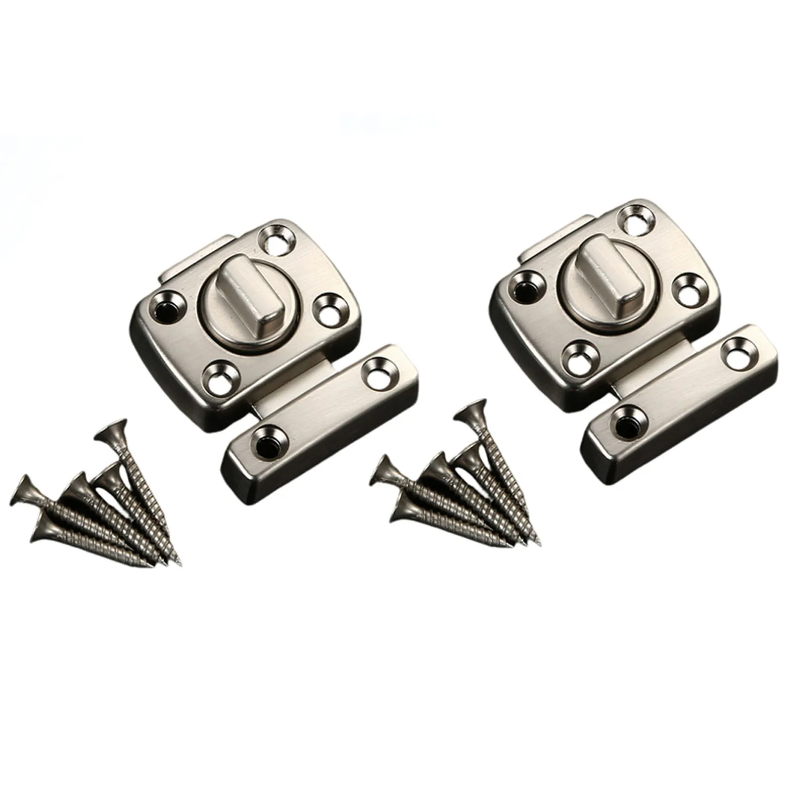 

2piece Stylish Zinc Alloy Bedroom Door Lock Corrosion-resistant Dual Security Easy Installation