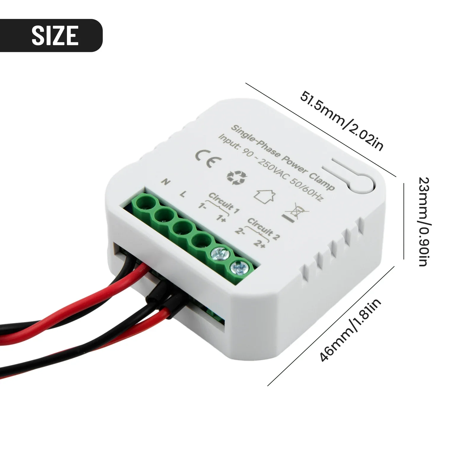 

Power Monitor Energy Meter High Quality Home Electrical Supplies With Current Transformer Clamp Brand New Electrical Power Parts