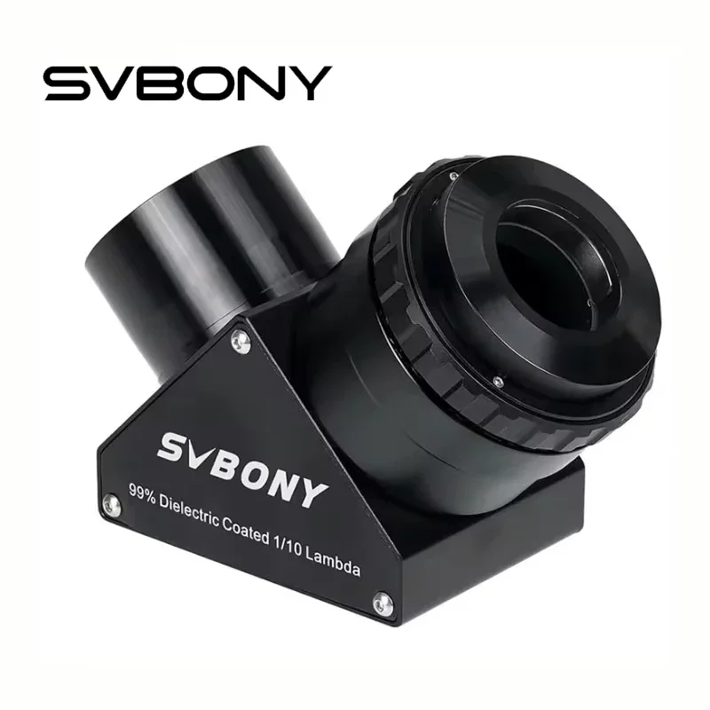 Svbony SV223 1.25/2 inch 99% Reflective Dielectric Coating 90° Clicklock Mirror 1/10 Lambda for Linking Eyepiece and Objective