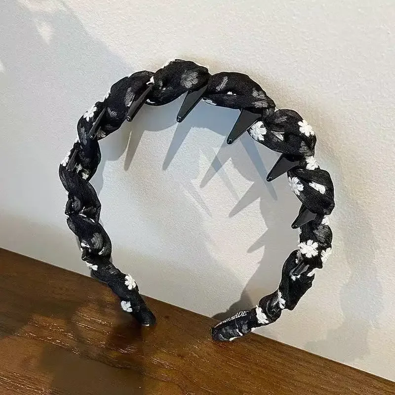 

Wave Mesh Headband Non-Slip Toothed Design Elegant Hair Hoop for Women Vintage Skincare Spring Hair Accessories