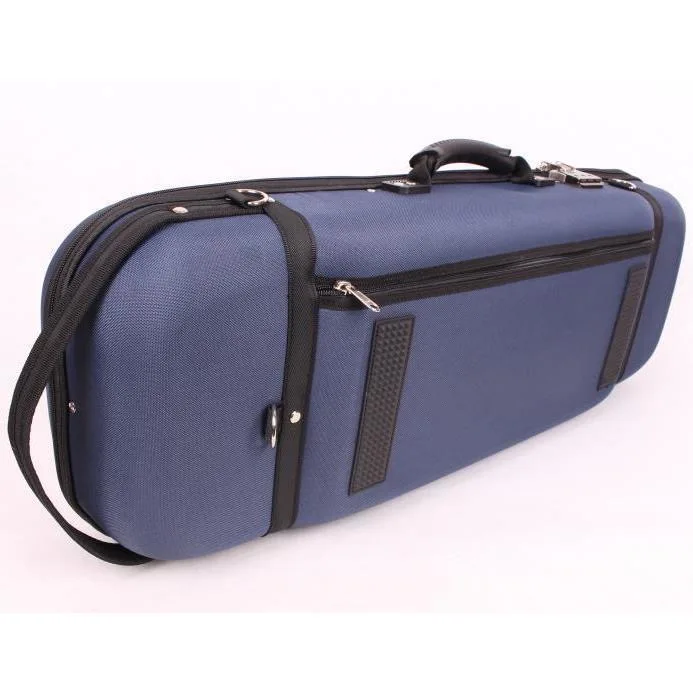 BLUE Super Protection Oblong Shaped 4/4 Violin Case Cкрипка  كمان Ammoon w/ Soft Interior 2.3kg