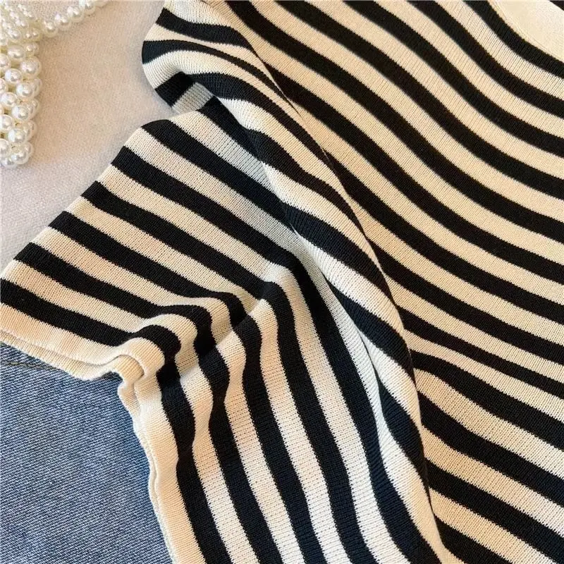 XL-6XL Coquette Backless Cami Topฤดูร้อนPlusขนาดSlimming Stripe Braletteเซ็กซี่Shapewear Camisole Layered Top Breathable