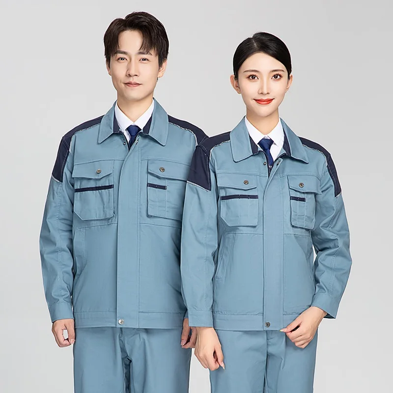 High Quality Work Clothing Thick Wear Resistant Fashion Worker Uniforms Factory Workshop Suits Repairman Mechanical Worker Wear