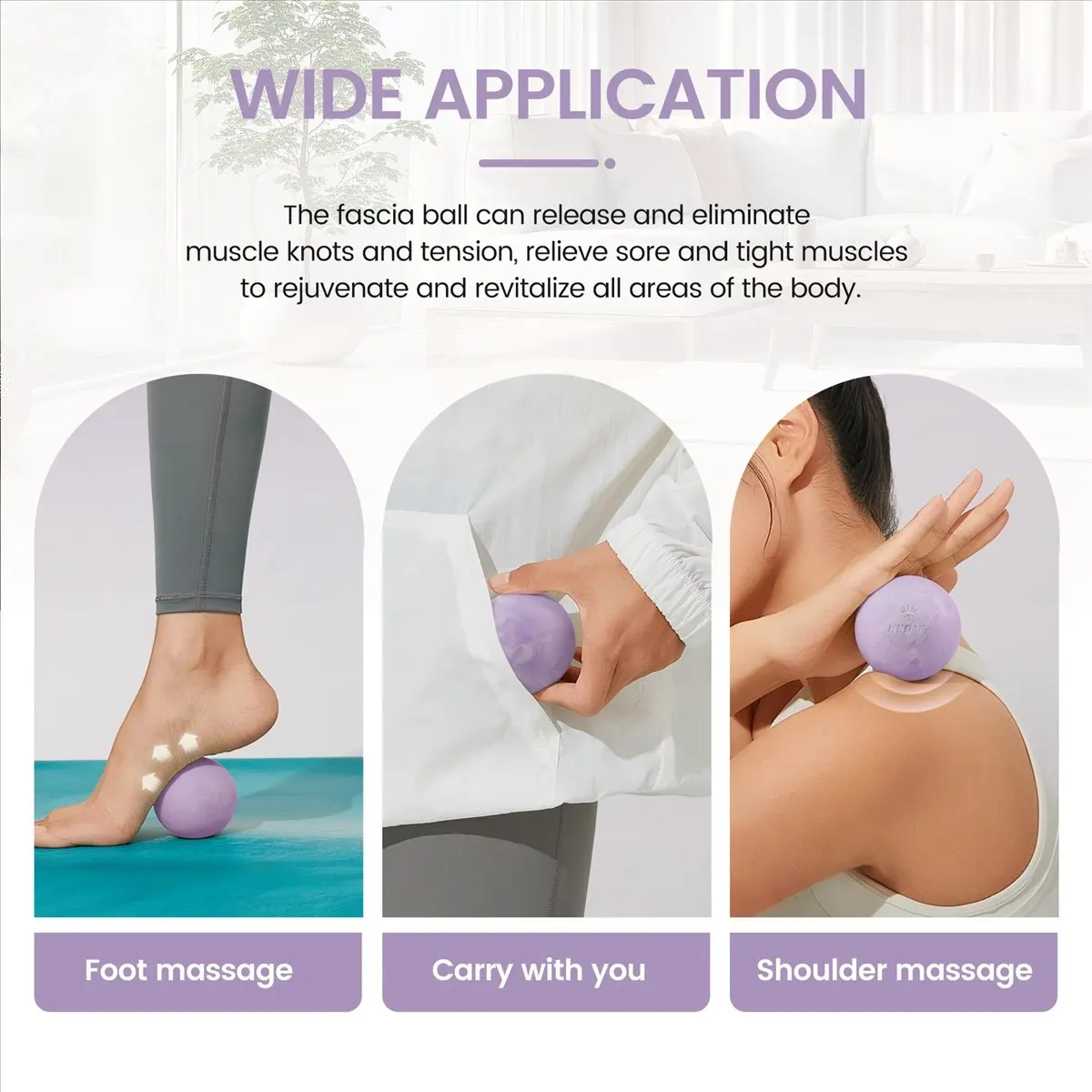 IN-A525U! Massage Ball-Portable Fitness Massage Ball -Muscle Massage Roller-Relaxation Soft Massage Ball 1