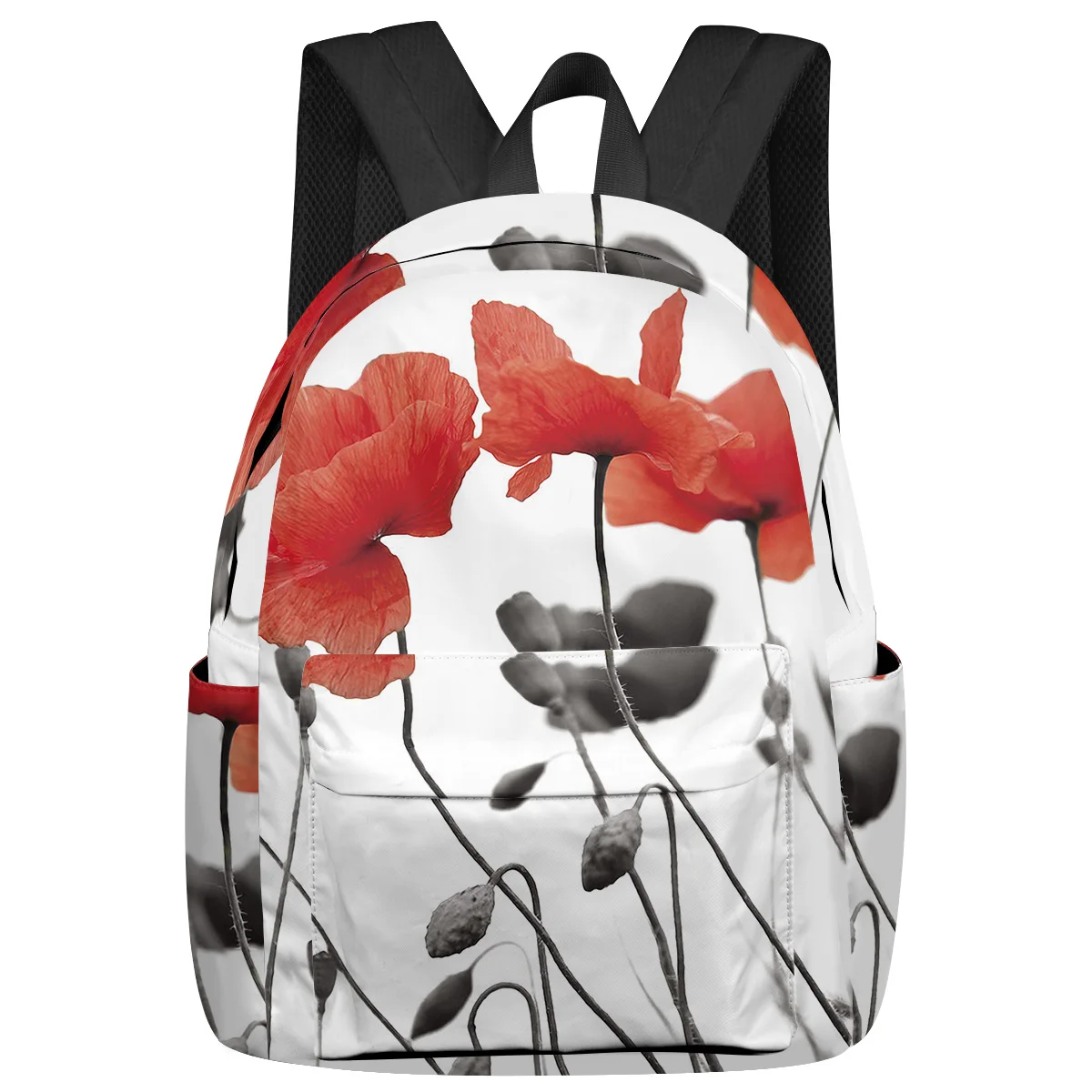 Red Poppy Flower Women Man Backpacks Waterproof Multi-Pocket School Backpack For Student Boys Girls Laptop Book Pack Mochilas