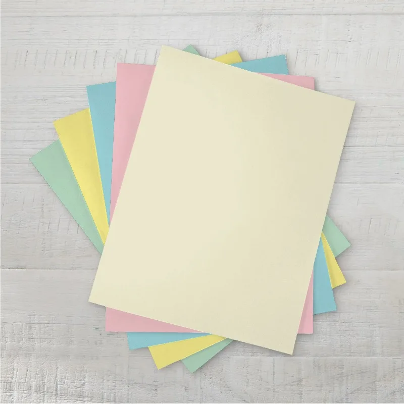 Assorted Pastel Card Stock, 8.5