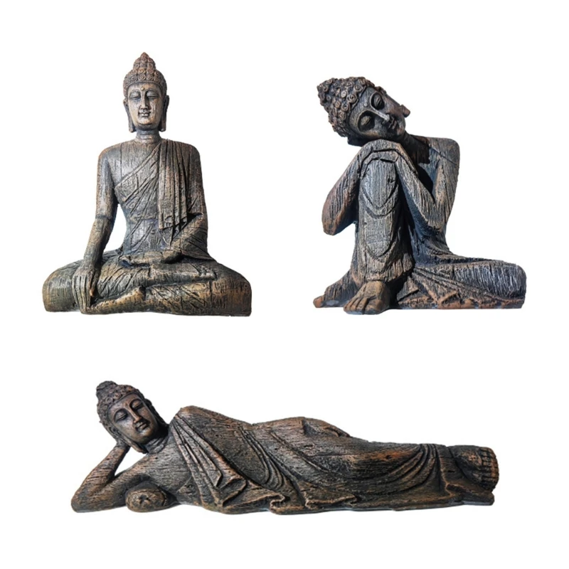 

Aquarium Accessories Buddhas Statue FishTanks Landscape for Freshwater Saltwater