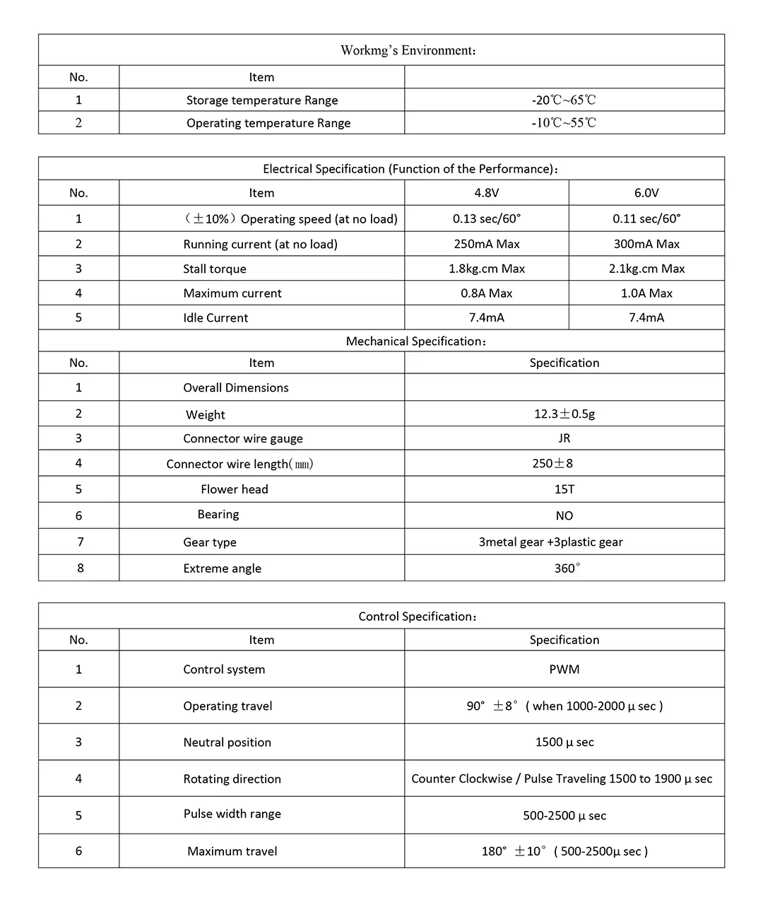 Emax ES3059MD 12g メタルギアデジタルサーボ - RCモデルやロボット用の高トルクPWMアクチュエーター