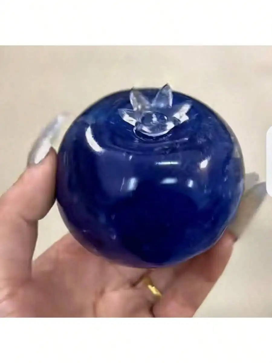 High-Quality Soothing Giant Blueberry Stress Relief Toy, Blueberry Shaped Jelly Texture Squeeze Toy, Slow Rebound Desk Decor For Pressure Relief