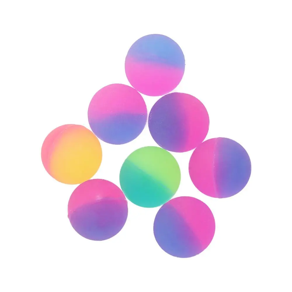 ป้องกันความเครียด 10 ชิ้นเด็กยืดหยุ่นของเล่นของเล่นลูกบอลกระโดดลูก Bouncy Ball Bouncy ของเล่น