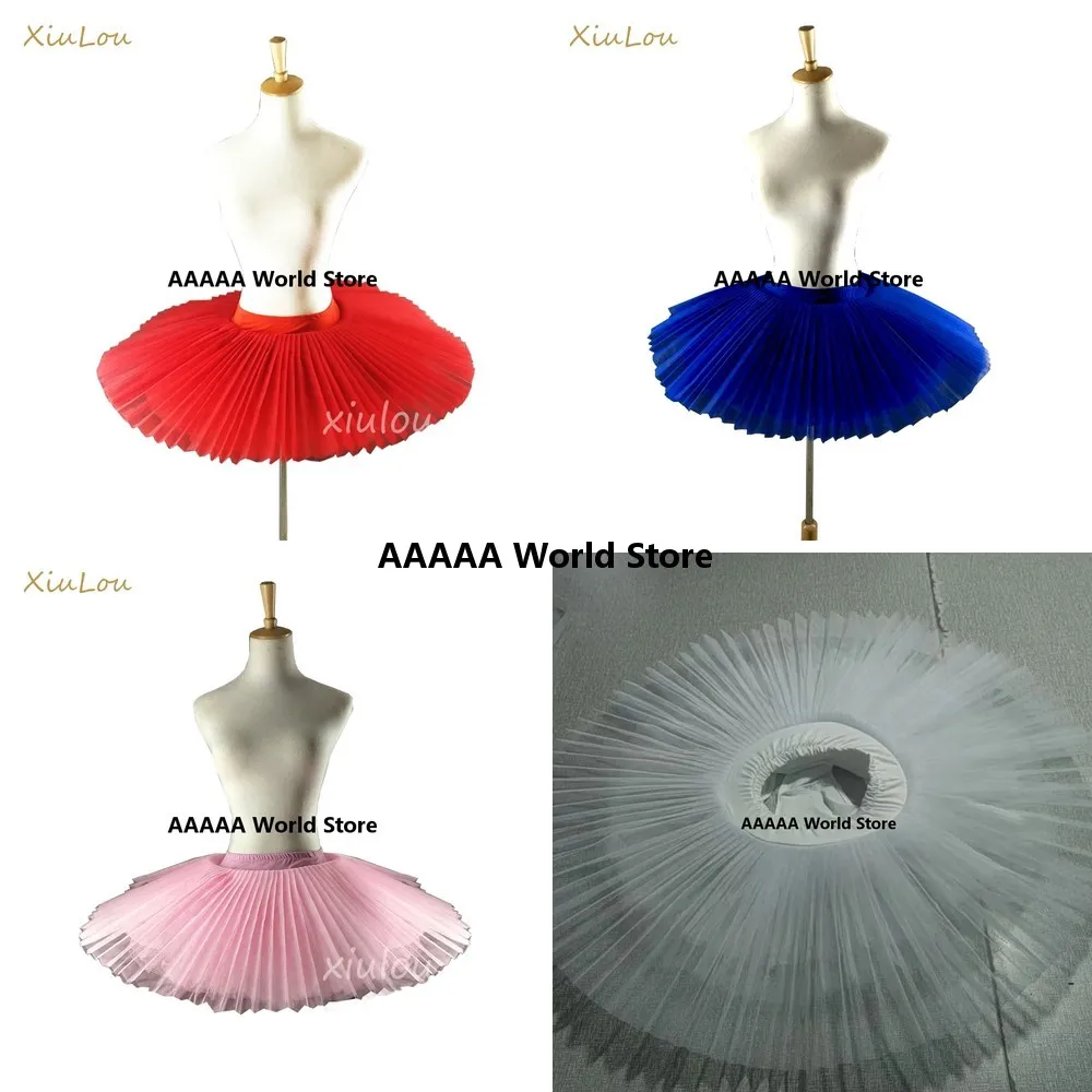 

Professional Ballet Tutu Stiff Pancake Platter Skirt for Adults Kids Cosplay Practice Black White