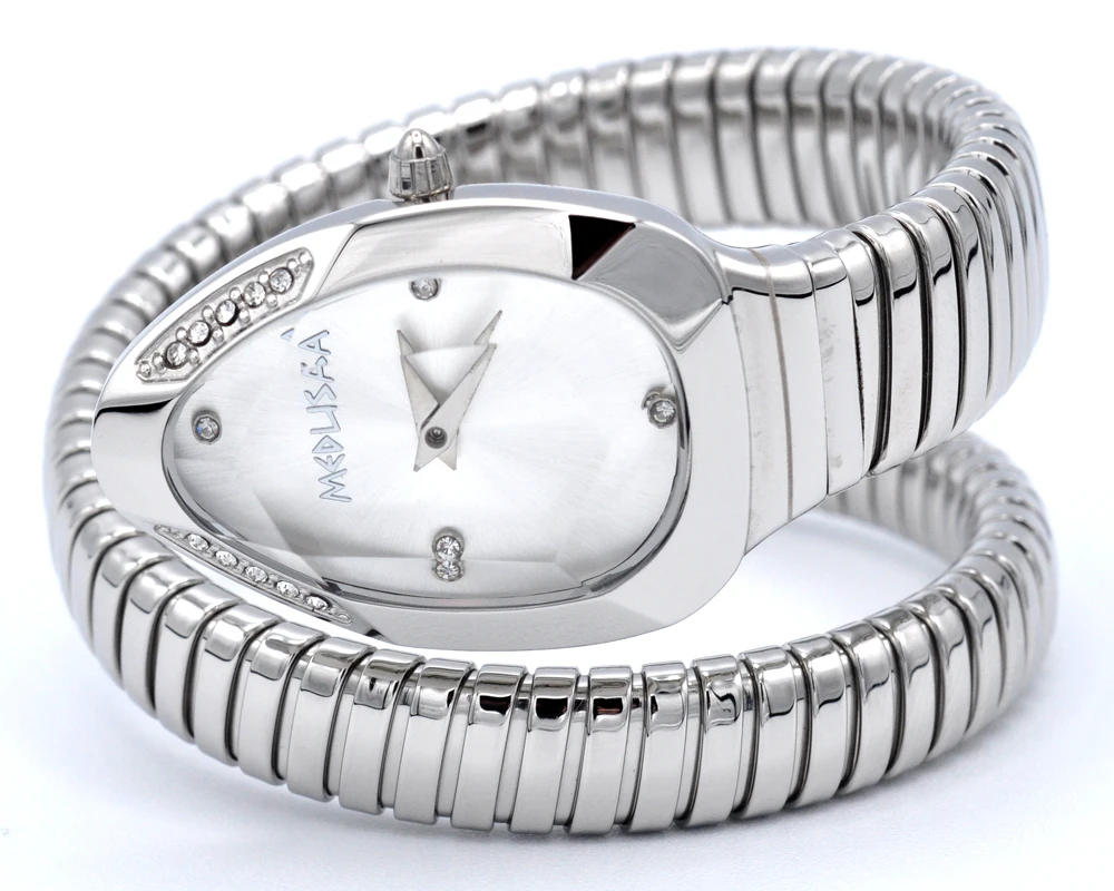 2026 High Quality Gold Diamond Set Snake Shaped Dress Watch Bangle Style Fashionable Unique Brand Same Style Women's Wristwatch Scfcbf2debf414c48880445335facb64fW