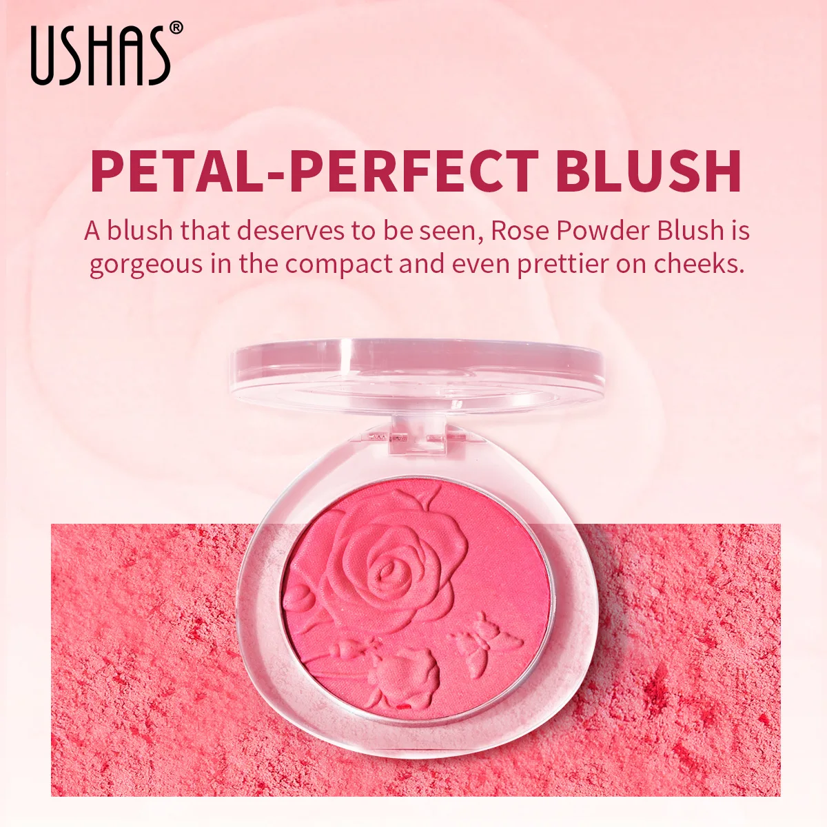 Gradient Blush Waterproof Sweat-proof Blusher Natural Monochrome Blush Palette Long-lasting Face Contour Natural Makeup