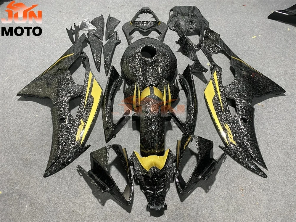 JUN Fit for YAMAHA YZF- R6 08 09 10 11 12 13 14 15 16 2008 2009 2010 2011 2012 2013 2014 2015 2016 ABS Fairings Kit Carbon fiber