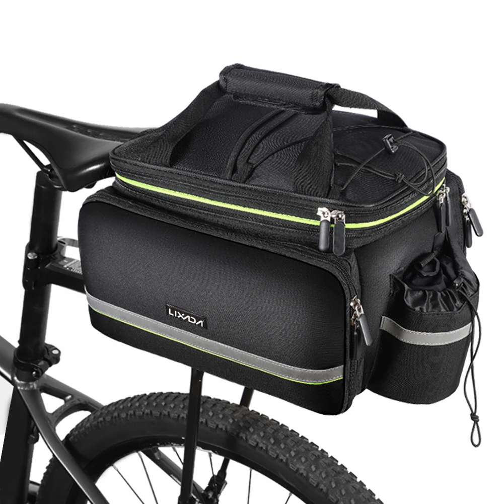 Lixada Bike Bag Road Bicycle Bag Travel Luggage Carriers Saddle Seats Panniers Bag Cycle Rear Rack Bag for Bike Bag Accessories