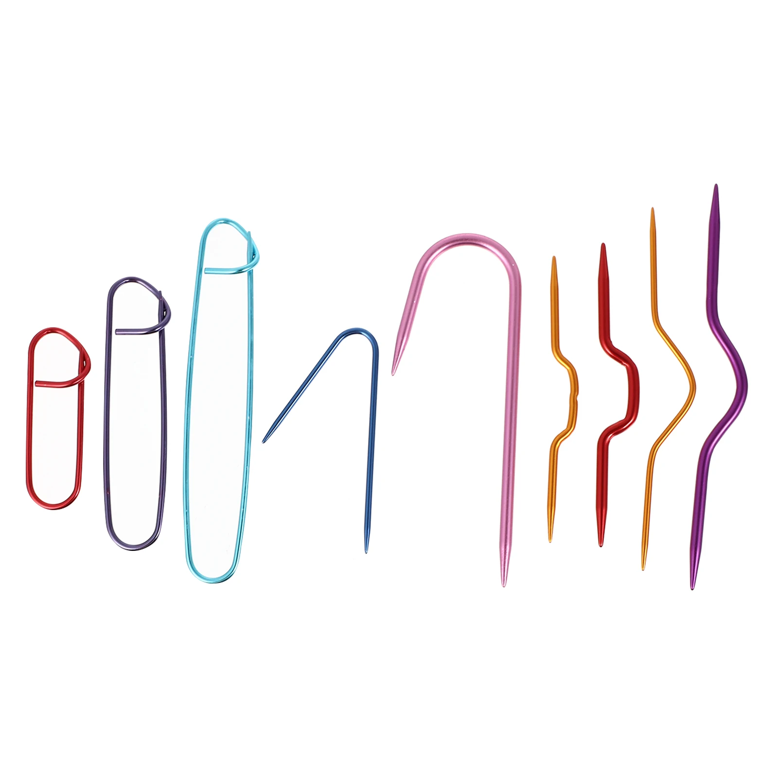 

9 PCS Weaving Tool Set Knitting Stitches Holder Interchangeable Needle Beginners Needles Accessories Crochet Hook Embroidery