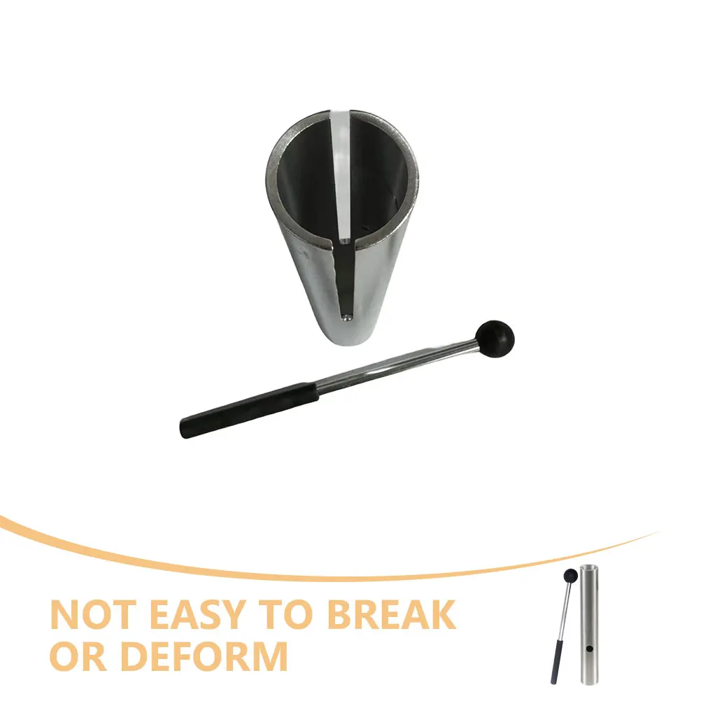 Giocattolo a percussione Tubo Rana Effetto sonoro Strumenti musicali in metallo riutilizzabili Dimensioni ridotte Facile da riporre Fornitura di percussioni