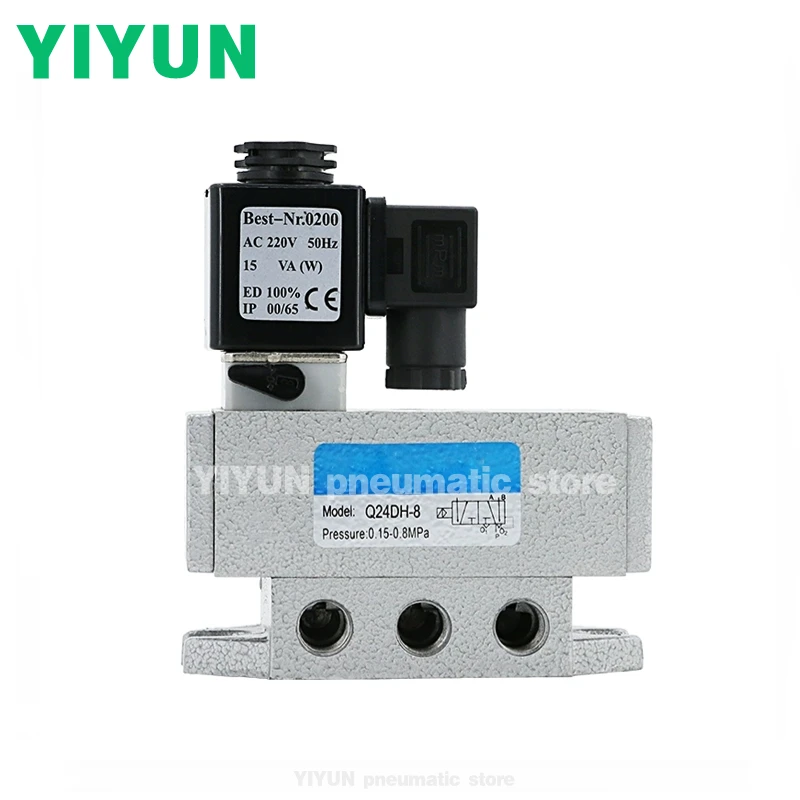 Q24DH Q25D2-8,10,15,20,25,20B,25B B YIYUN pneumatic Two-position four-way solenoid valve Q24DH Series