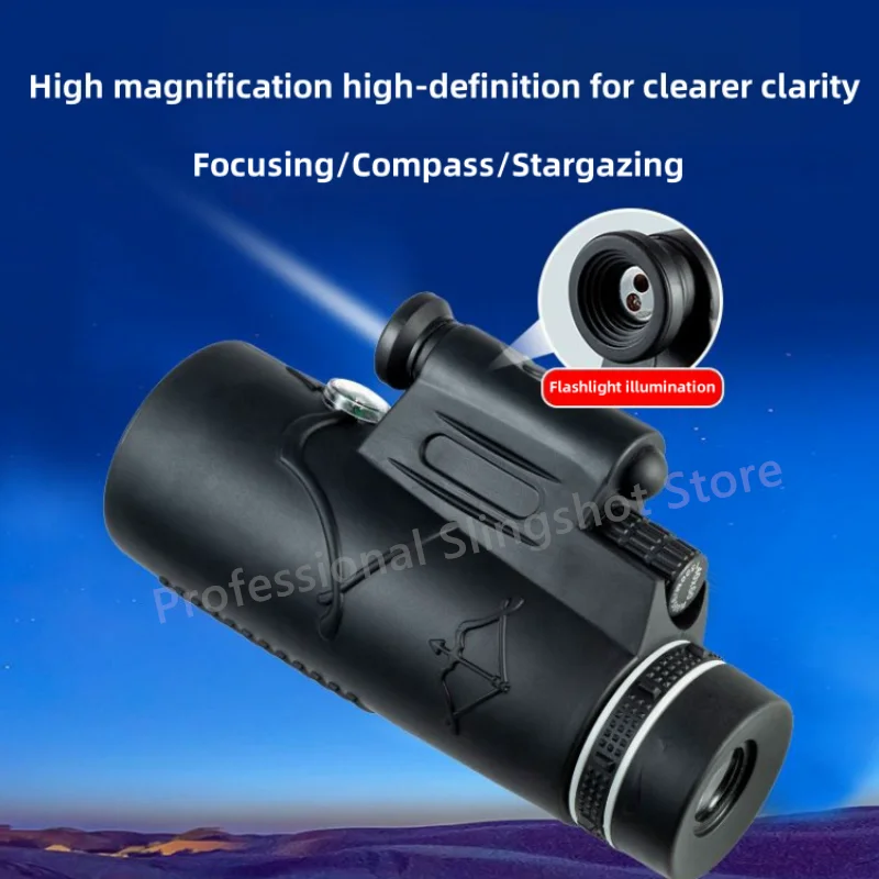 50X قوية أحادي العين مصباح ليد التحكم عن بعد عالية الوضوح BAK4 بريزم المحمولة المهنية الصيد سفينة رحلة بحرية #1