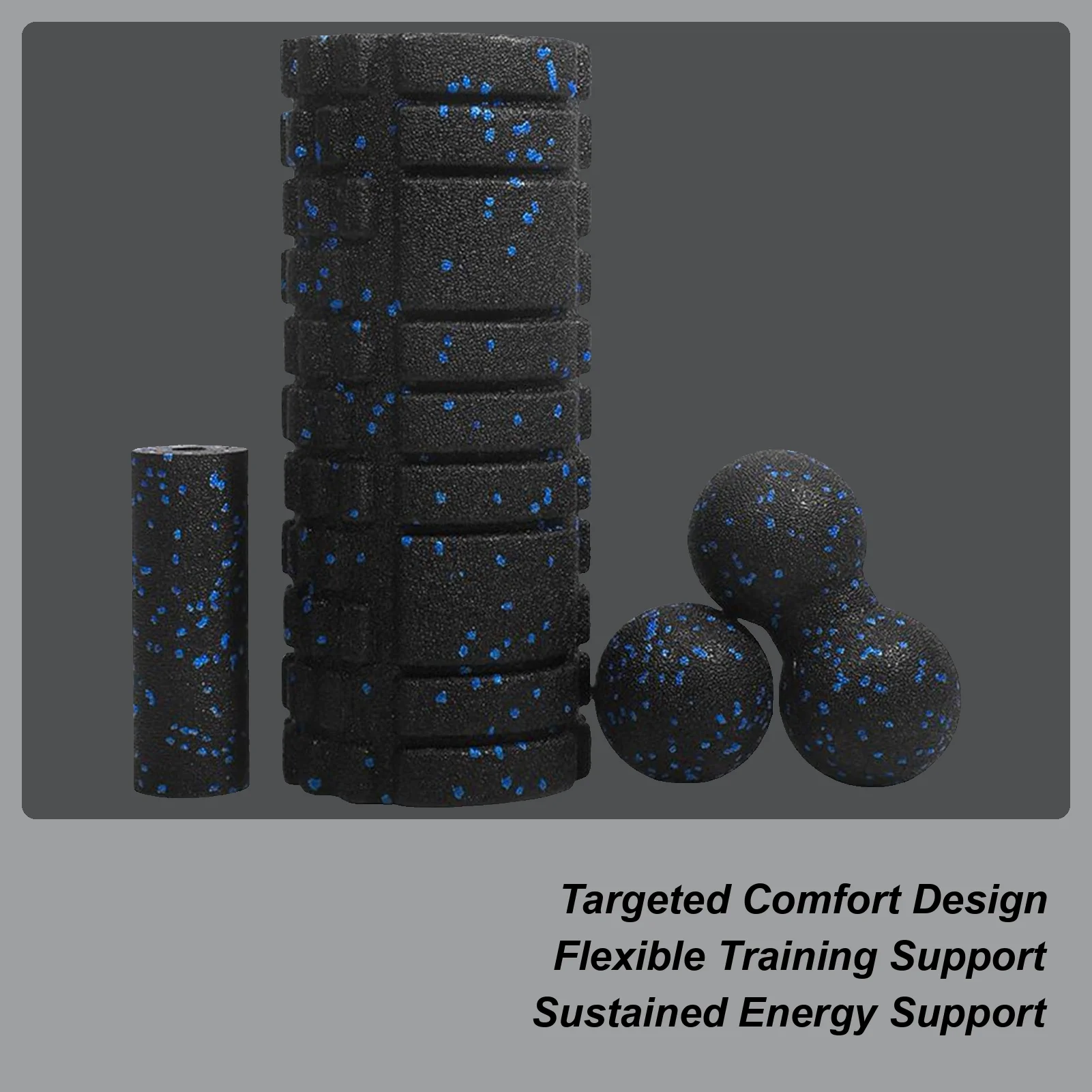 

Foam Fitness Shaft With Balls And Fascia Balls High Hardness Massager Muscle Foam Rollers For Body Leg Neck Stretching