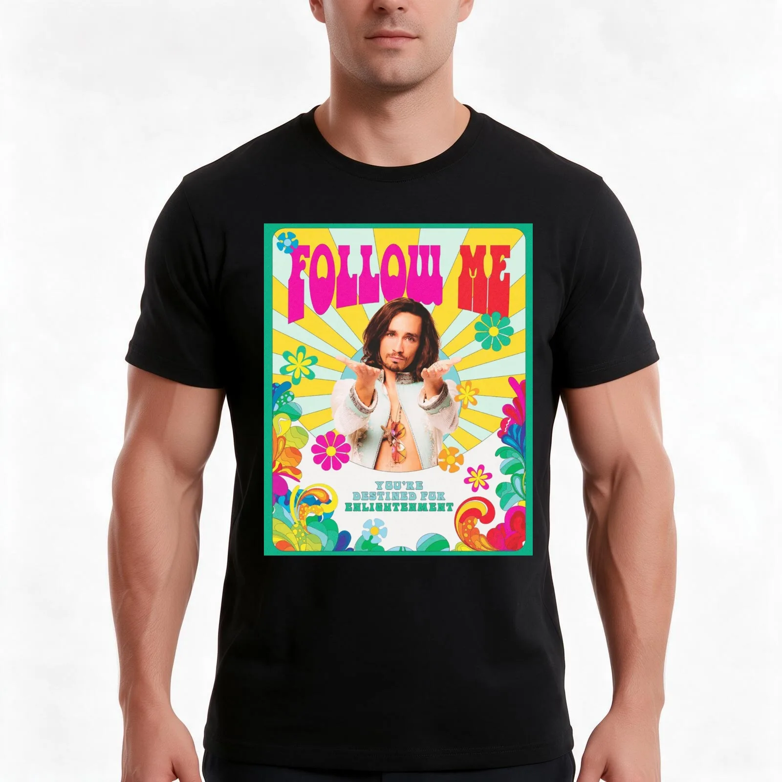 Klaus Hargreeves Follow Me The Umbrella Acadmey T-Shirt, Summer Casual Cotton Tee, Oversized Streetwear Tops, Unisex Men Women