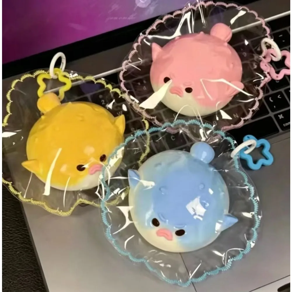 1 Stück Niedlicher Wütender Fisch Plüsch-Spielzeug Antistress Taba Squishy für Kinder und Erwachsene, Stressball, Sensorisches Spielzeug