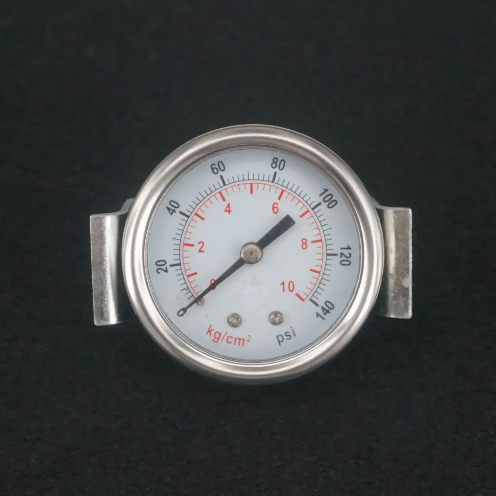 Dial Diameter 40/50/60mm 14/28/50/70/140/200/350psi -1 ~0 Bar Air Compressor Pressure Gauge Axial  With Bracket Pneumatic Part