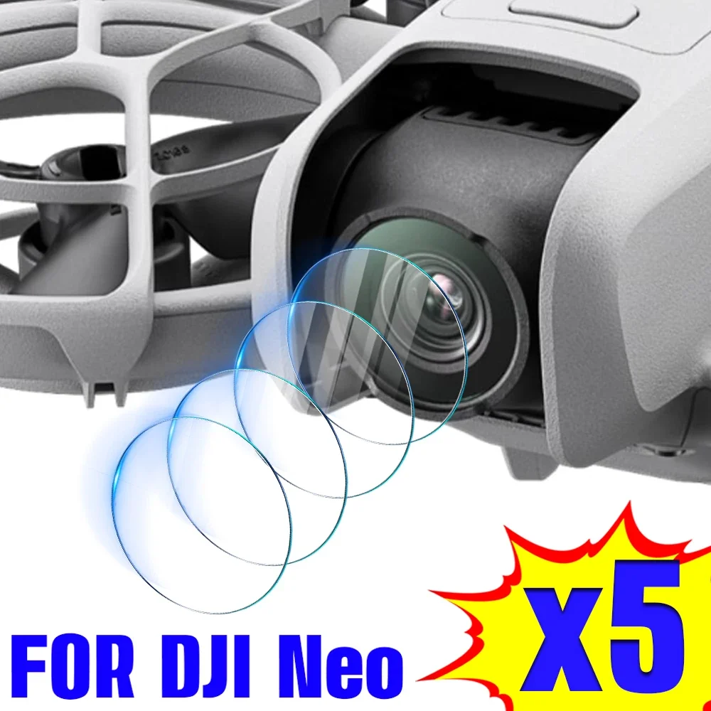 1-5PCS 9H Gehärtetes Glas Objektiv Displayschutzfolie für DJI NEO Kamera HD Klar Anti Scratch explosionsgeschützte Film Schutz Zubehör