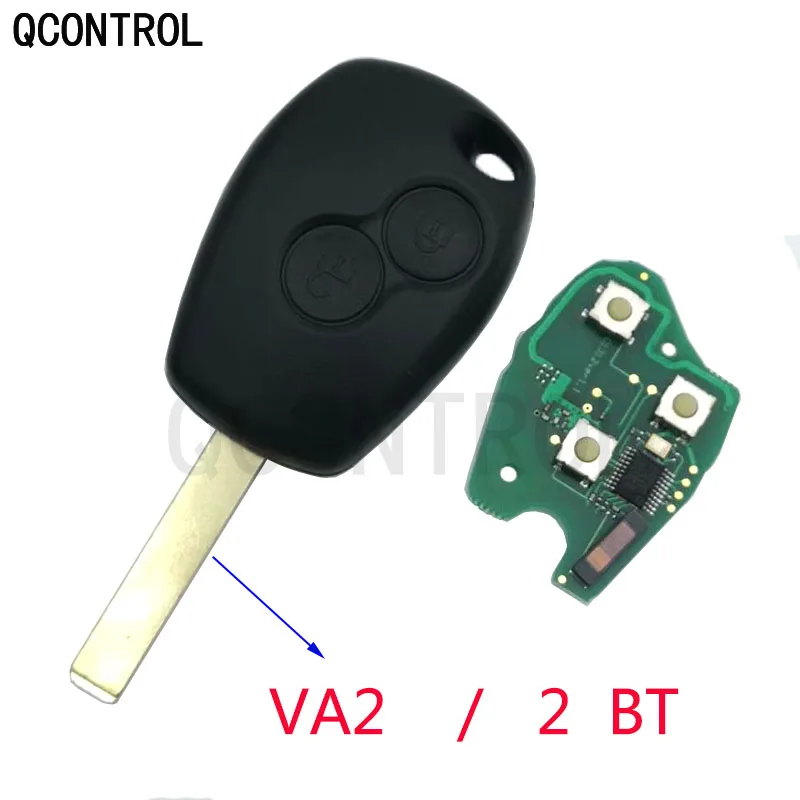 

QCONTROL 2 Buttons Car Remote Key 433MHz Suit for Renault Clio Scenic Kangoo Megane PCF7946 / PCF799 47 /4A Chip VA2 Blade