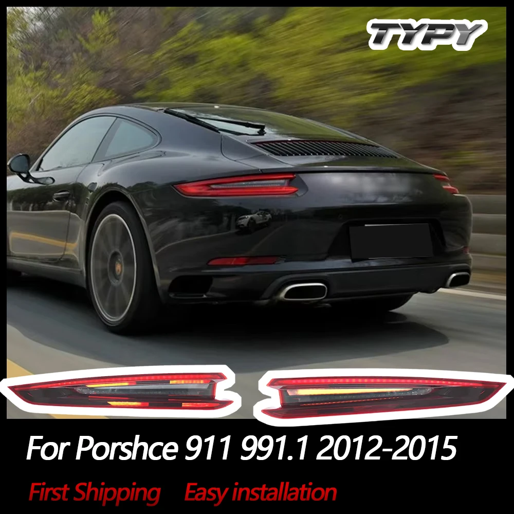 

TYPY Car Lights For Porshce 911 Tail Light 991.1 2012-2015 Rear Lamps DRL Brake Lamp Turn Signal Auto Accessories
