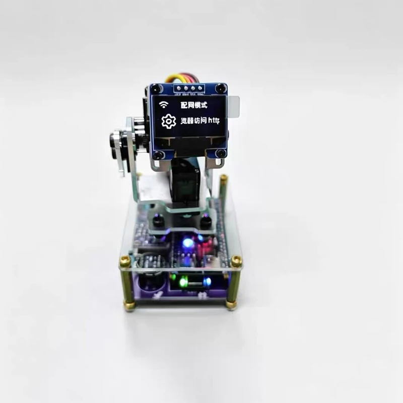 1PCS Smart Desktop DeskEmoji RC Robot​ 0.96inch OLED Display Glowing Breathing Lights Digital Desk Pet Model DIY Accessories