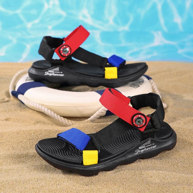 

Boys Sandals Kids Girls Open Toe Athletic Sandals Adjustable Strap Summer Outdoor Hiking Beach Water Shoes for Little Big Kid