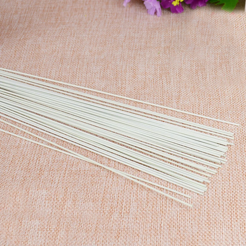 

150Pcs Paper Wrapped Floral Iron Wire Stems Floral Wire for DIY Flower Arrangements Wreath Making Bouquet Stem Support Supplies