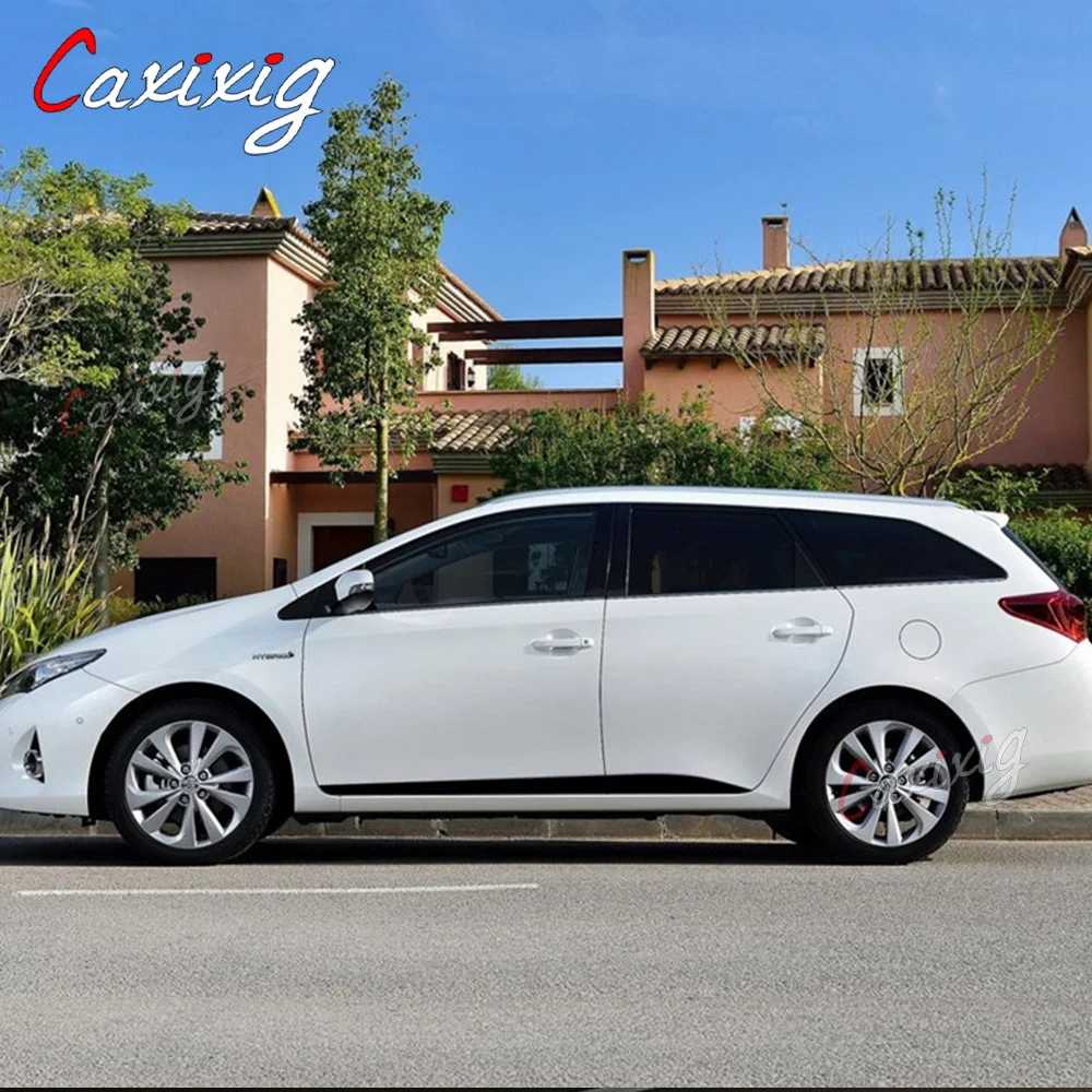Sport Stripes Both Side Car Door Side Skirt Sticker For-Toyota AURIS 2013-2019 Racing Styling Auto Body Decor Vinyl DIY Decals view 4
